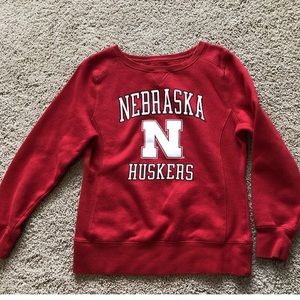 Nebraska buskers red crewneck
